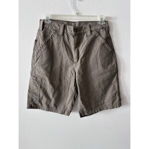 Carhartt Men's Canvas Work Shorts 32x10  Brown Loose Original Fit Cargo NWT